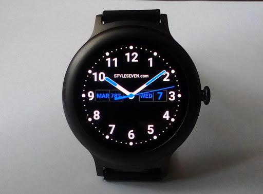 Analog Watch Face Plus-7 for Wear OS by Google - Image screenshot of android app