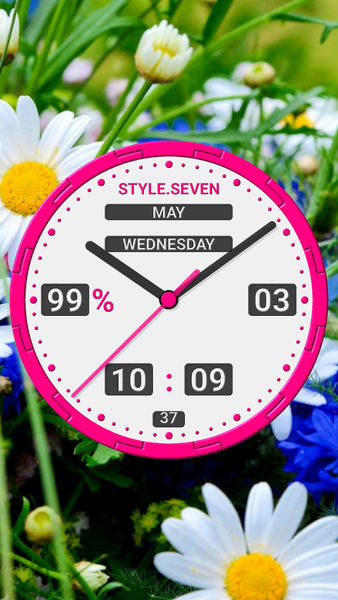 Animated Analog Clock-7 - Image screenshot of android app