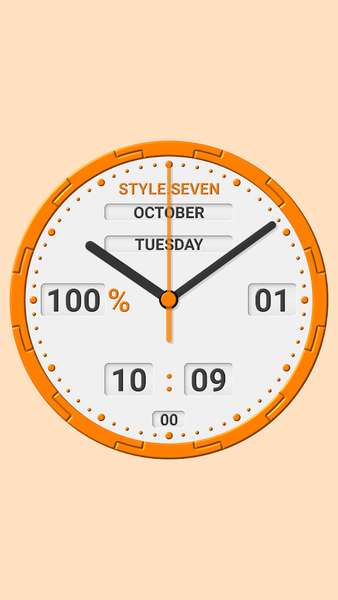 Animated Analog Clock-7 - Image screenshot of android app