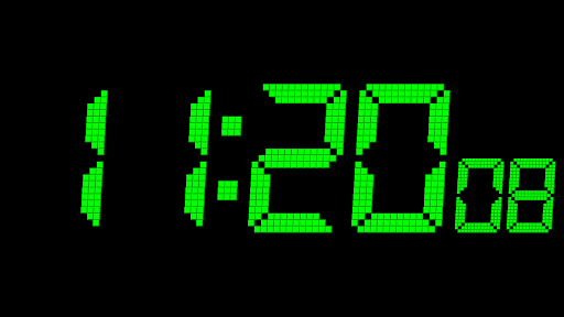 Animated Digital Clock-7 - Image screenshot of android app