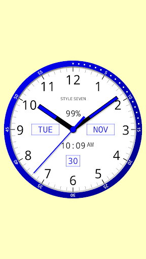 Color Analog Clock-7 - Image screenshot of android app