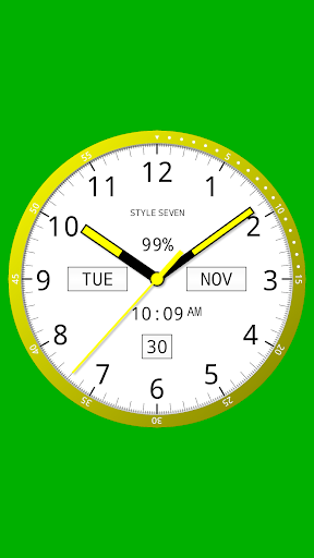 Color Analog Clock-۷ - عکس برنامه موبایلی اندروید