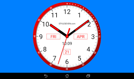 Color Analog Clock-۷ - عکس برنامه موبایلی اندروید