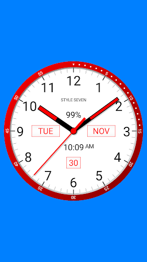Color Analog Clock-7 - عکس برنامه موبایلی اندروید