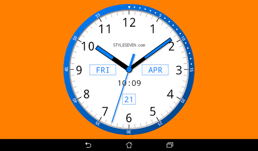 Color Analog Clock-۷ - عکس برنامه موبایلی اندروید