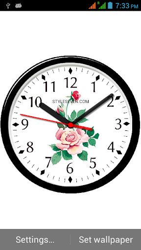 Skin Analog Clock-7 - عکس برنامه موبایلی اندروید