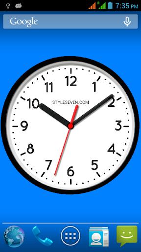 Skin Analog Clock-7 - عکس برنامه موبایلی اندروید