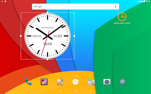 White Analog Clock-۷ - عکس برنامه موبایلی اندروید