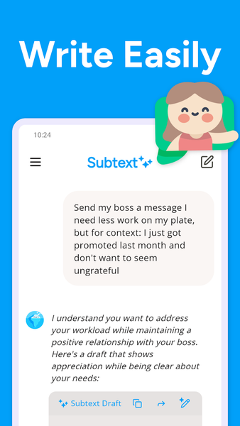 AI Text Message: Subtext - عکس برنامه موبایلی اندروید