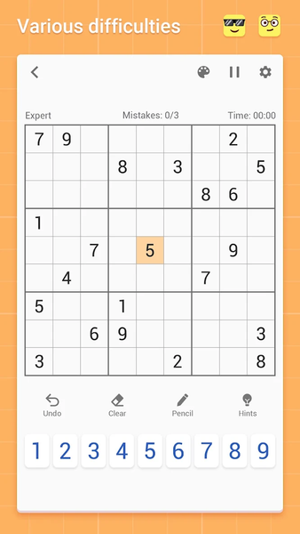Sudoku - Classic Sudoku Puzzle - Gameplay image of android game
