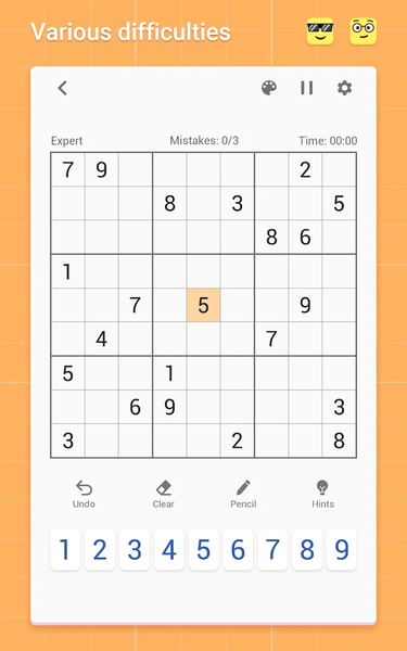 Sudoku - Classic Sudoku Puzzle - Gameplay image of android game