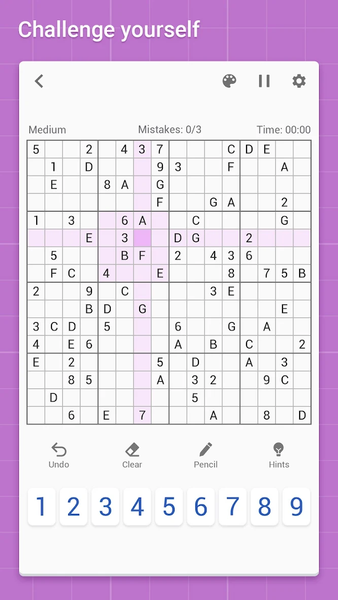 Sudoku - Classic Sudoku Puzzle - Gameplay image of android game