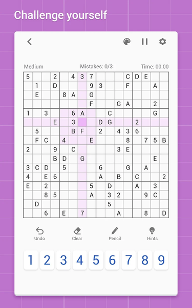 Sudoku - Classic Sudoku Puzzle - Gameplay image of android game