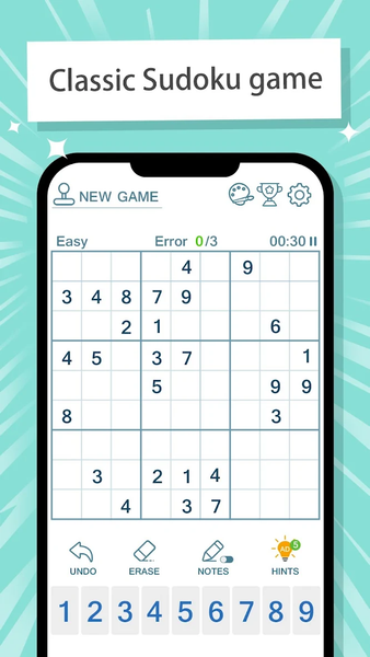 Sudoku - Classic Number Puzzle - Gameplay image of android game