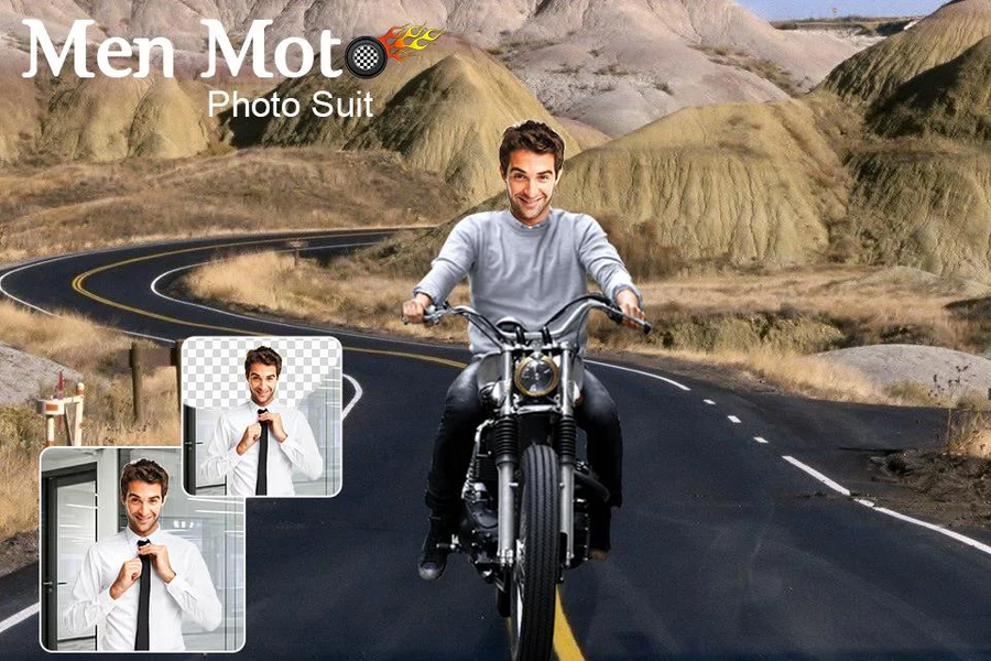 Men Moto Photo Suit - عکس برنامه موبایلی اندروید