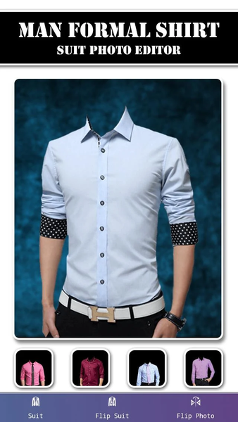 Man Formal Shirt Suit Photo Ed - Image screenshot of android app