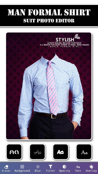 Man Formal Shirt Suit Photo Ed - Image screenshot of android app