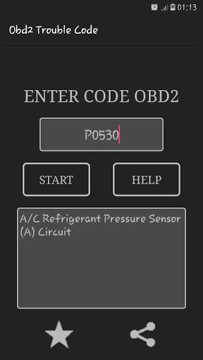 All OBD2 Trouble Codes - Image screenshot of android app