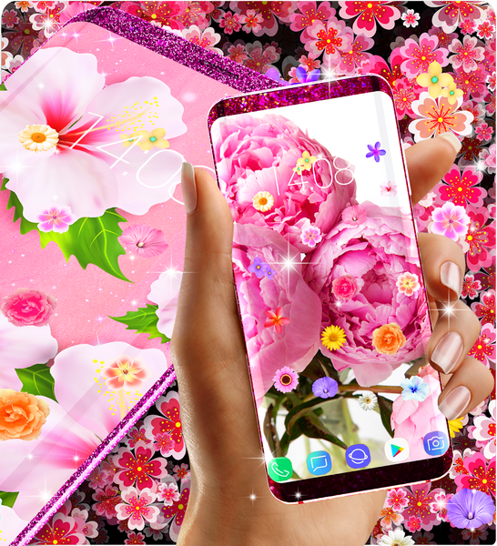 Summer flowers live wallpaper - عکس برنامه موبایلی اندروید