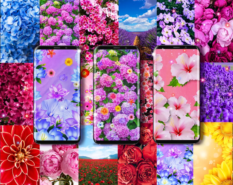 Summer flowers live wallpaper - عکس برنامه موبایلی اندروید