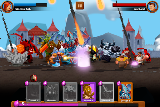 Summoner Storm: Wizard Kingdoms 1on1 Strategy Game - Gameplay image of android game