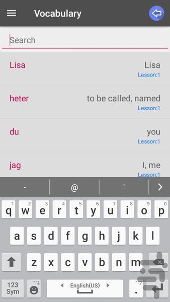 Swedish Conversation - Image screenshot of android app