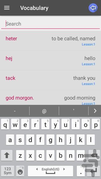 Swedish Conversation Advanced - Image screenshot of android app