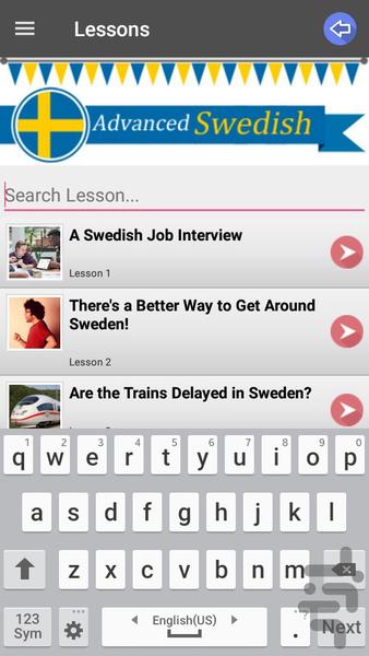 Swedish Speaking Advanced - Image screenshot of android app