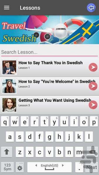 Swedish On Trip - Image screenshot of android app