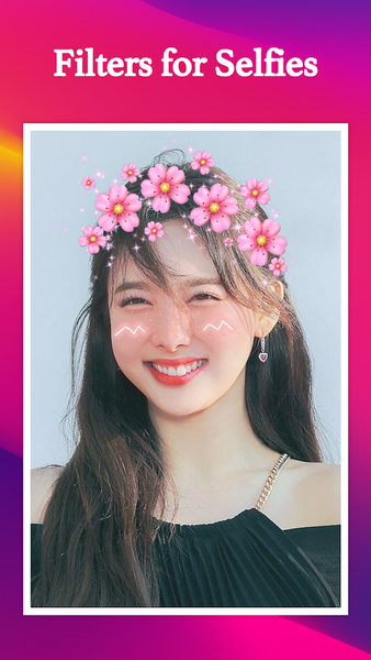 Filters for selfies - عکس برنامه موبایلی اندروید