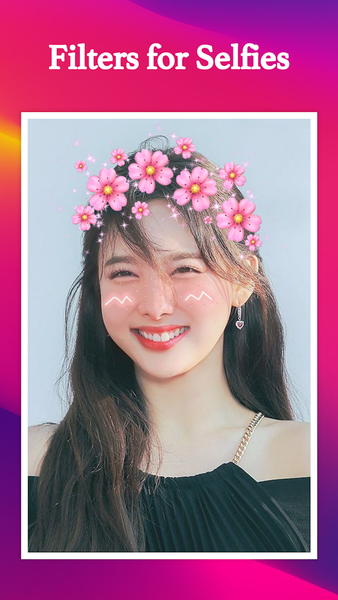 Filters for selfies - Image screenshot of android app
