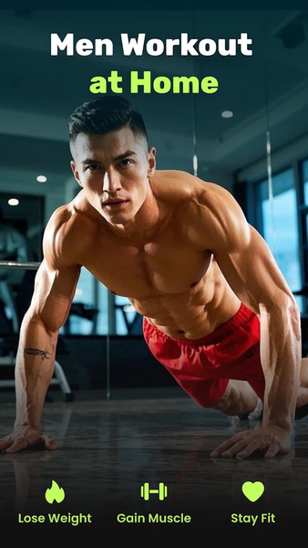 Men Workout at Home - Image screenshot of android app