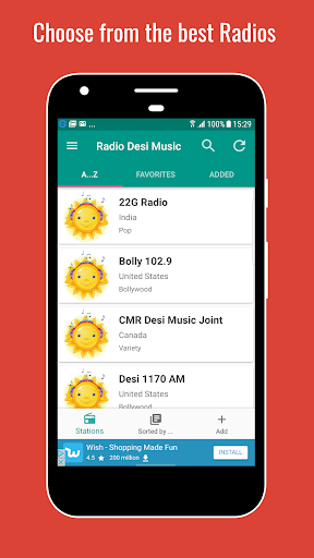 Desi Radio Worldwide - عکس برنامه موبایلی اندروید