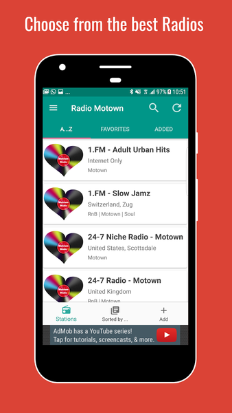 Motown Music Radio - عکس برنامه موبایلی اندروید