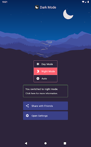 Dark Mode - عکس برنامه موبایلی اندروید