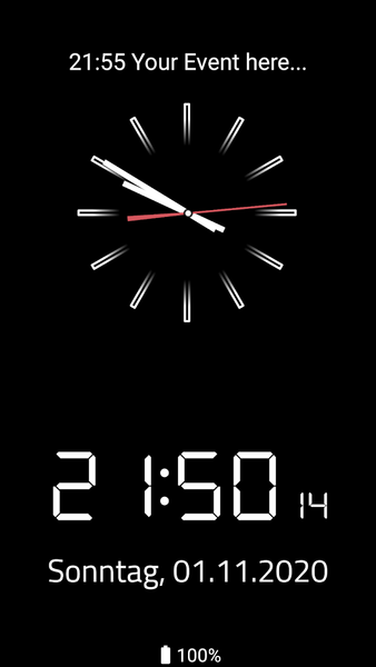 Clock Screensaver - Image screenshot of android app