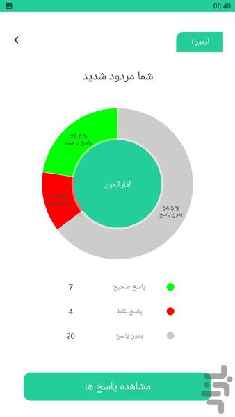 آزمون تابلوهای راهنمایی رانندگی1402 - Image screenshot of android app