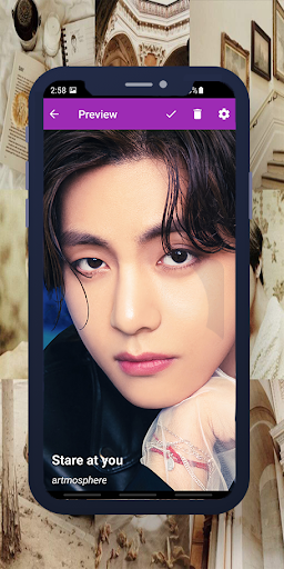 Taehyung 3D Parallax Wallpaper - Image screenshot of android app