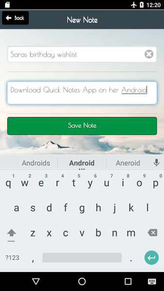 Quick Notes - Image screenshot of android app