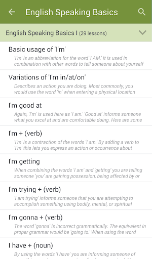 Learn to Speak English - Image screenshot of android app