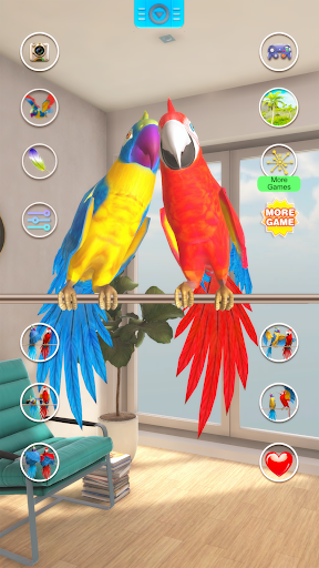 Talking Parrot Couple - عکس برنامه موبایلی اندروید