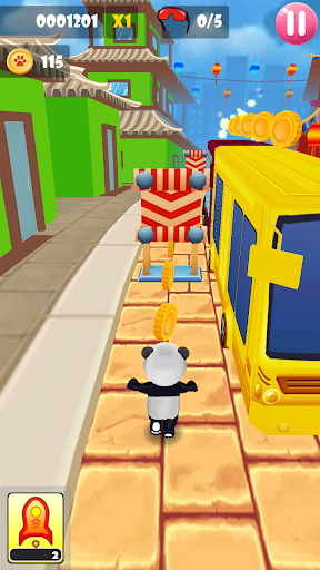 Panda Run - Gameplay image of android game