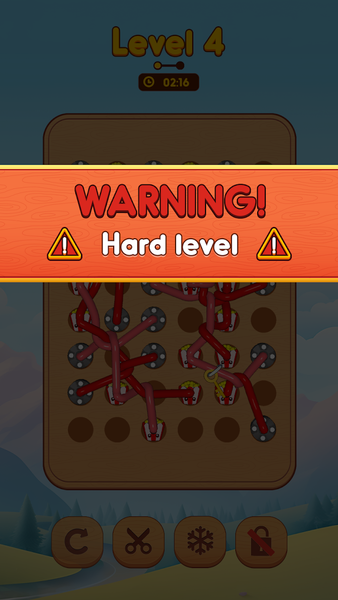 Woody Untangle Rope 3D Puzzle - Gameplay image of android game