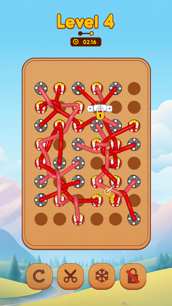 Woody Untangle Rope 3D Puzzle - Gameplay image of android game