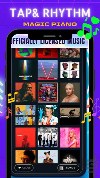 Tiles Tap Music 2024 - Gameplay image of android game