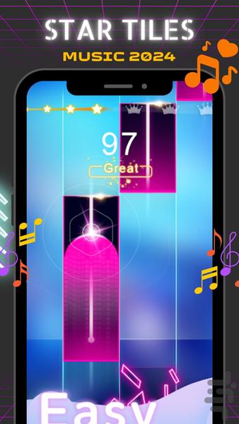 Tiles Tap Music 2024 - Gameplay image of android game