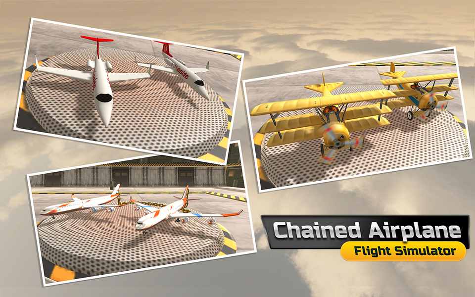 Chained Airplane Flight Sim - عکس بازی موبایلی اندروید