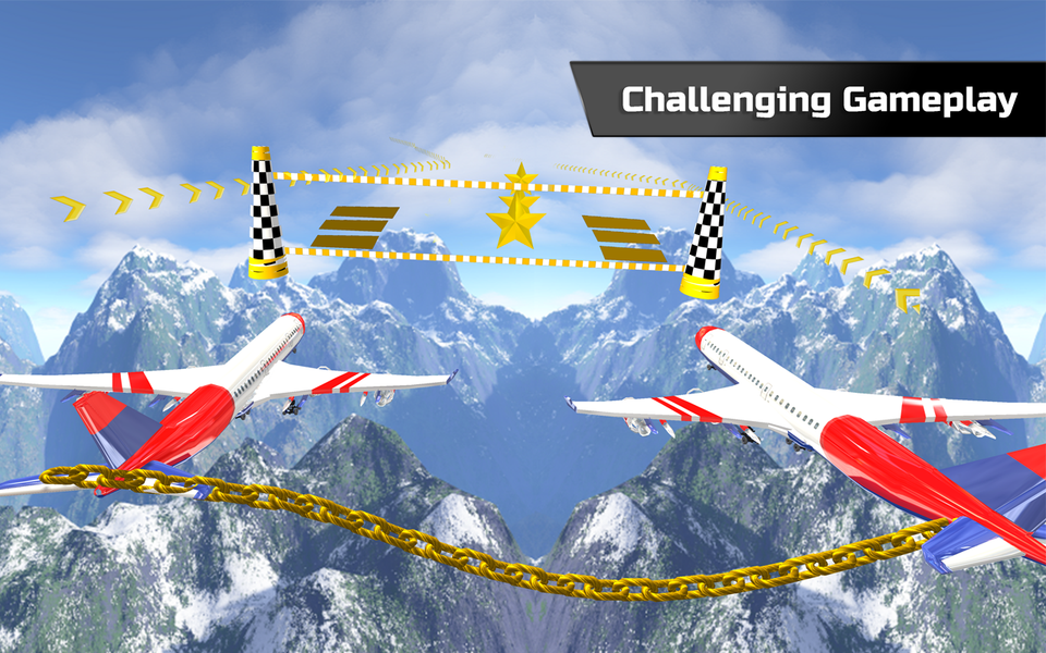 Chained Airplane Flight Sim - عکس بازی موبایلی اندروید