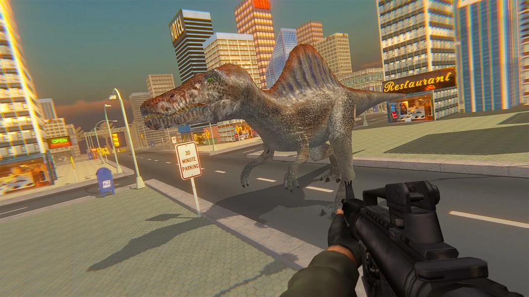 Dino Fps Shooter Offline - Gameplay image of android game
