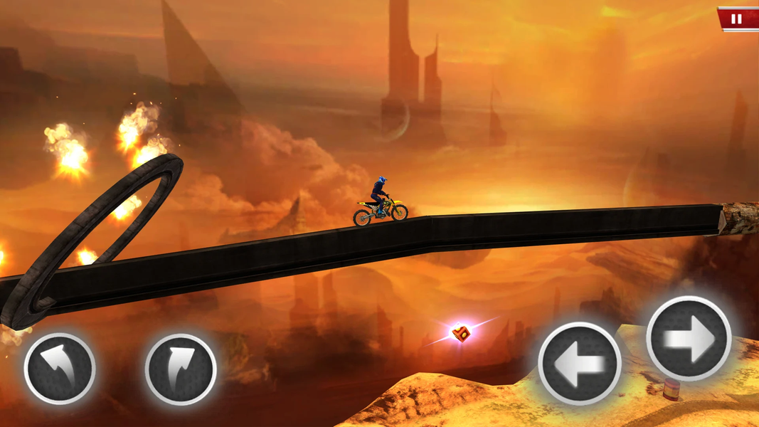 Moto Driving Stunt Challenge - Gameplay image of android game